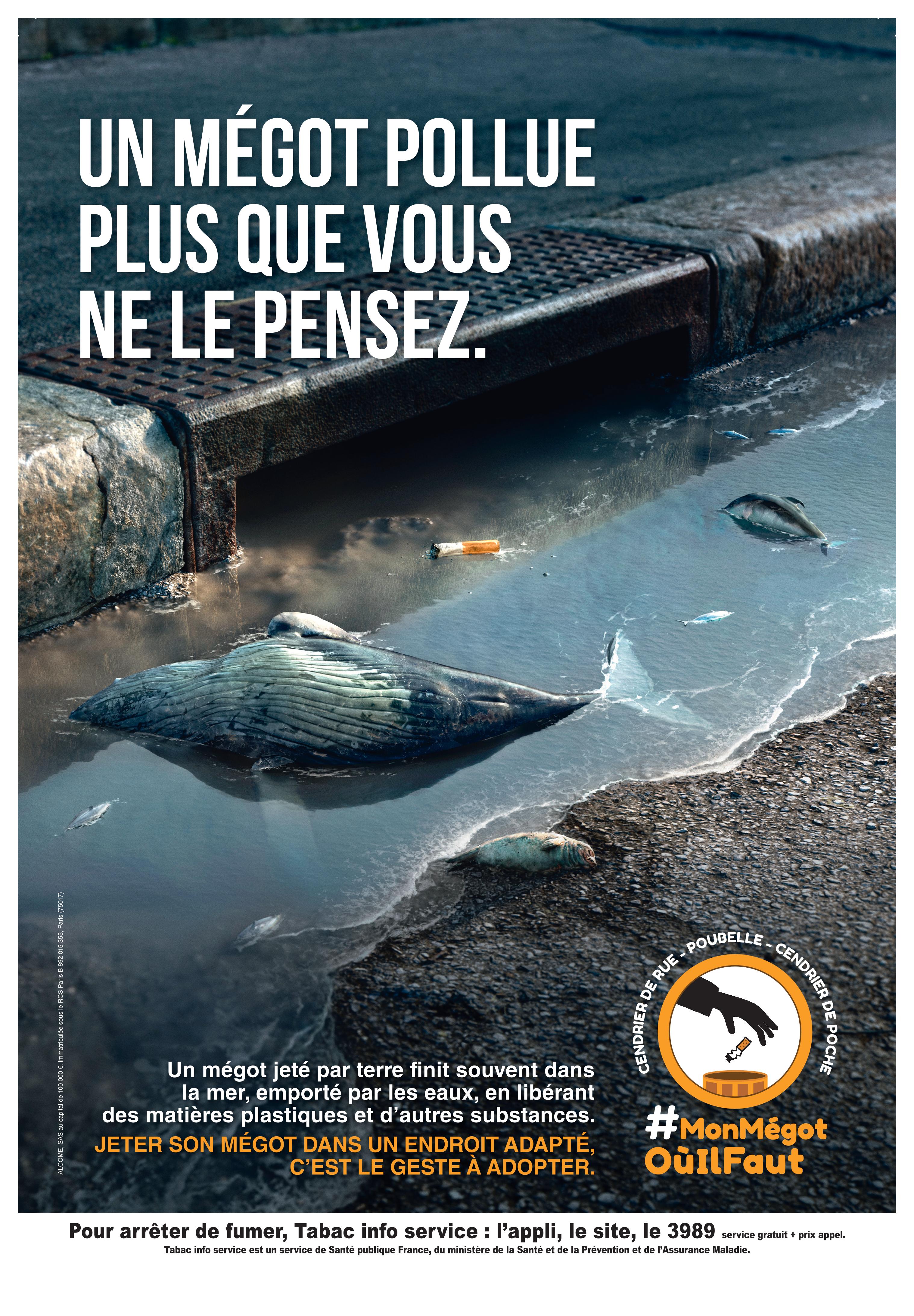 Un mégot pollue plus que vous ne le pensez.